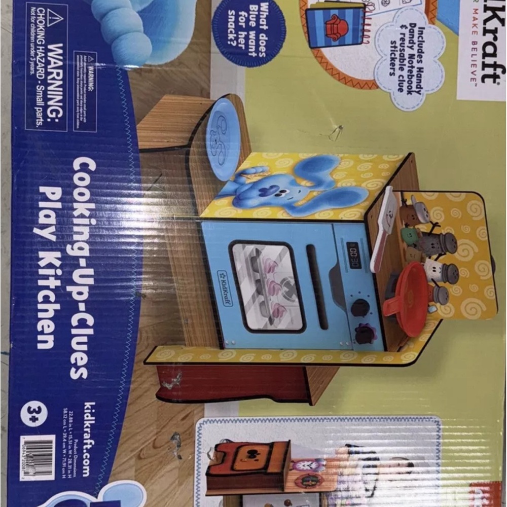 Blue Doll Kitchen Set with Oven and Accessories